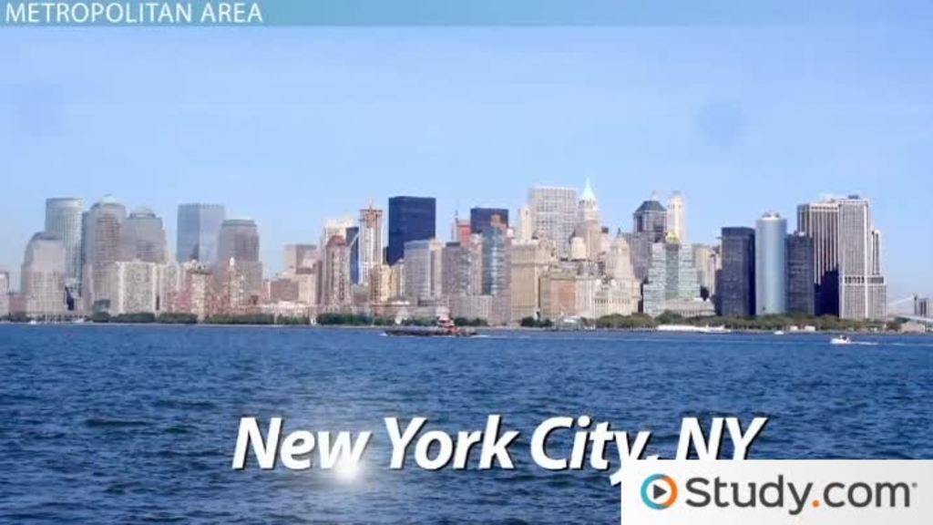 metropolitan area examples culture economy and more