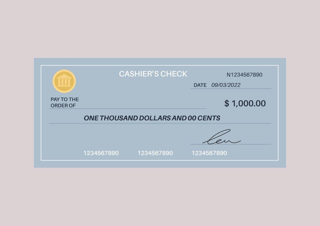 money orders cashiers checks and certified checks