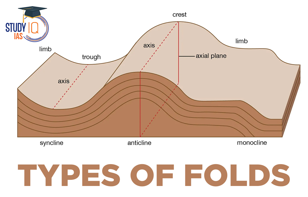 monoclines anticlines synclines and domes key examples