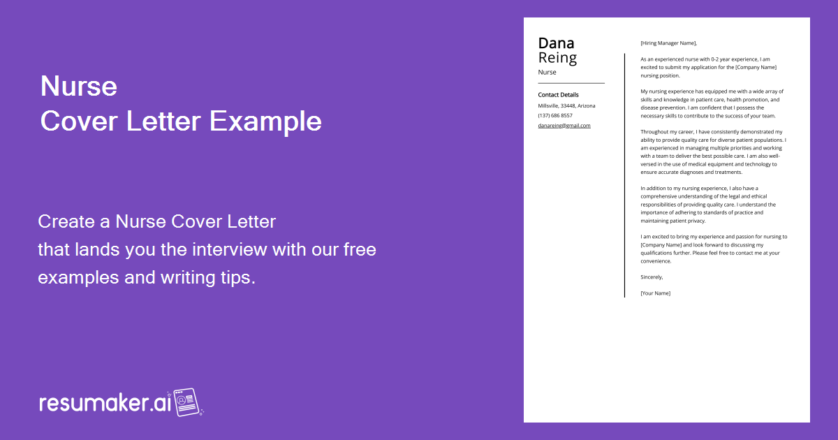 nursing cover letter examples to inspire you
