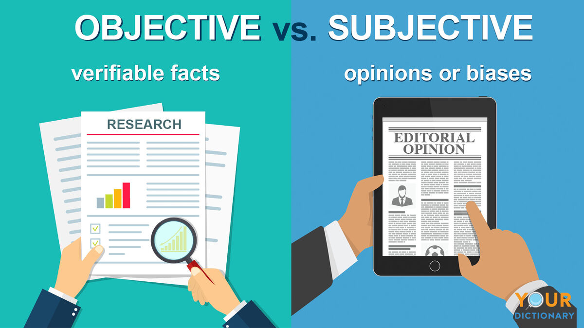 objective vs subjective key examples of objective observations