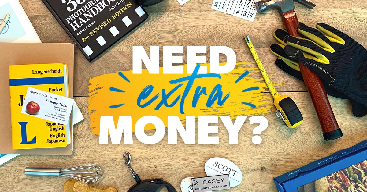 odd jobs list creative ways to earn extra cash