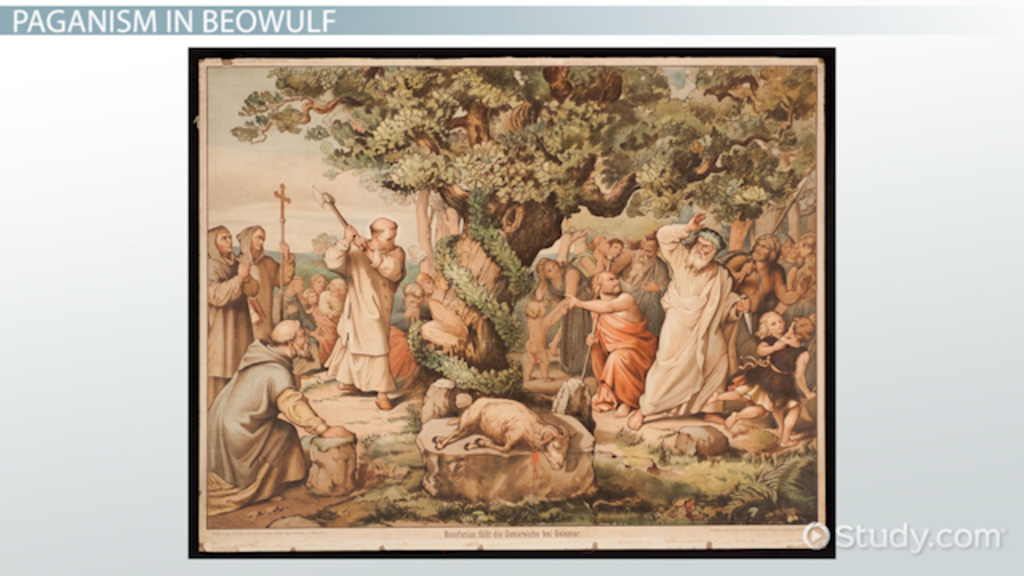 pagan elements in beowulf key examples and analysis