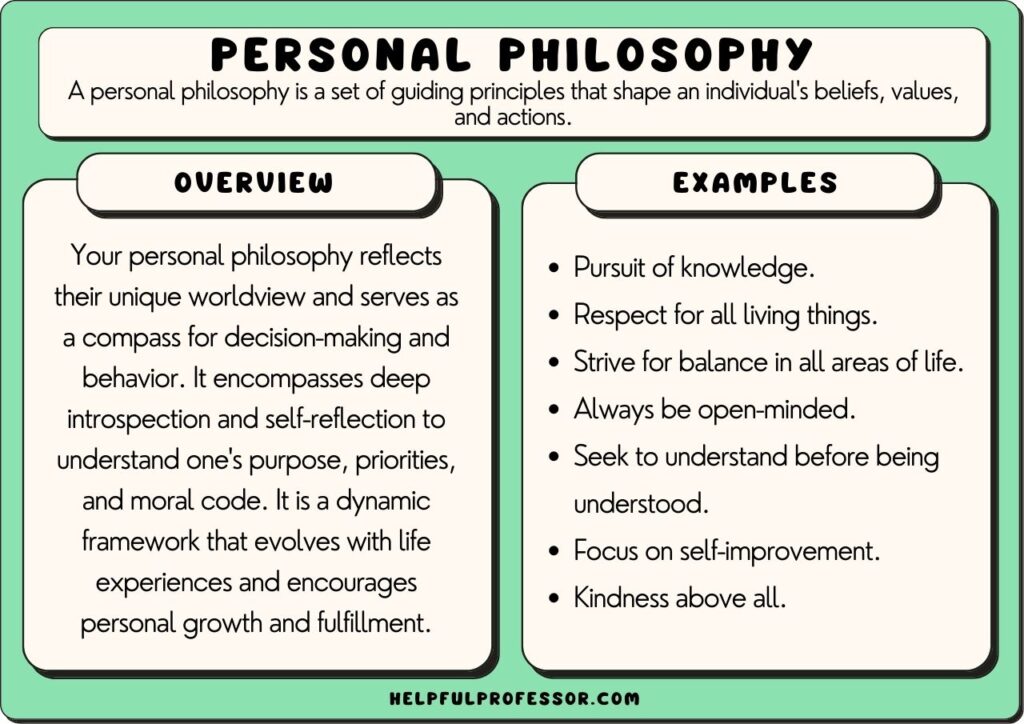 philosophy of life through real life examples