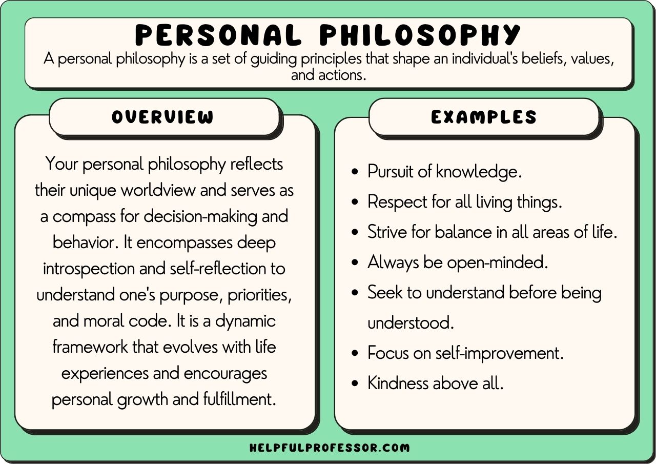 philosophy of life through real life examples