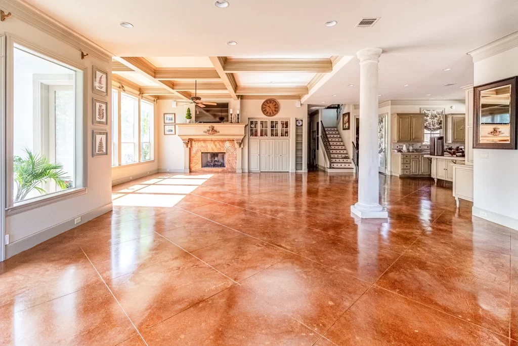 pictures of stained concrete floors for inspiration