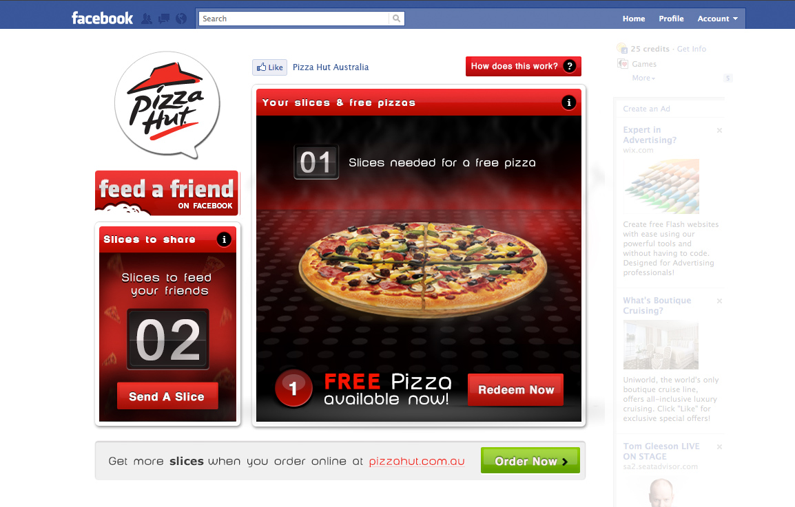 pizza huts use of facebook and twitter marketing examples