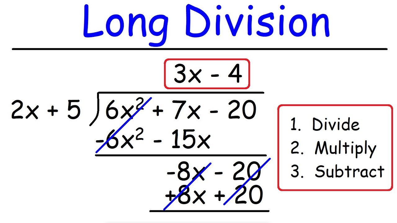 polynomial long division examples for easy learning