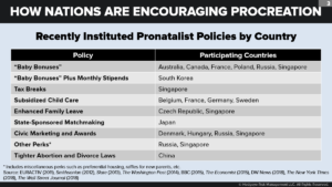 Pro Datalist Pro Natalist Policies Examples from Around the World