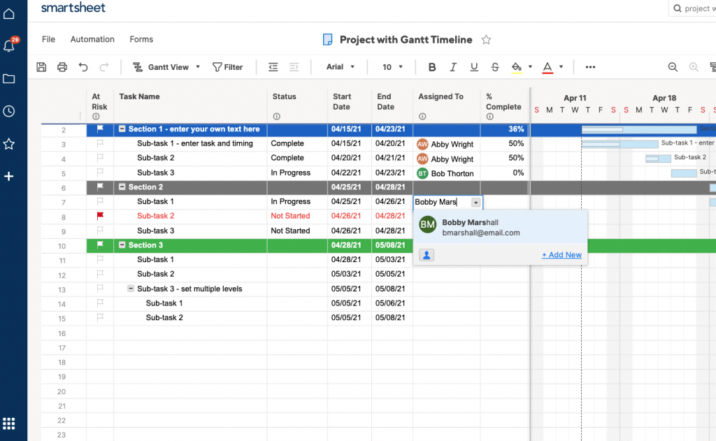 project plan examples for every industry