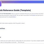 quick reference guide template examples for success
