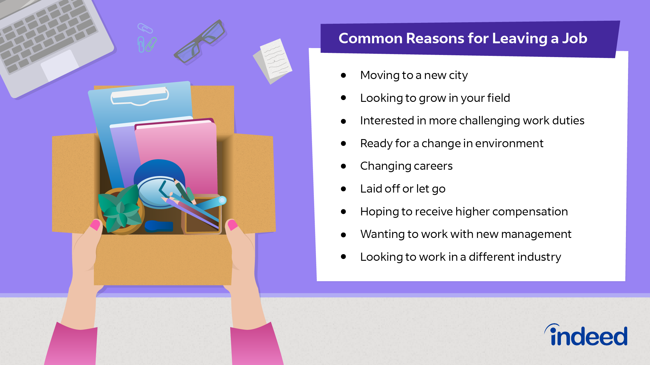 reasons for leaving a job key examples explained