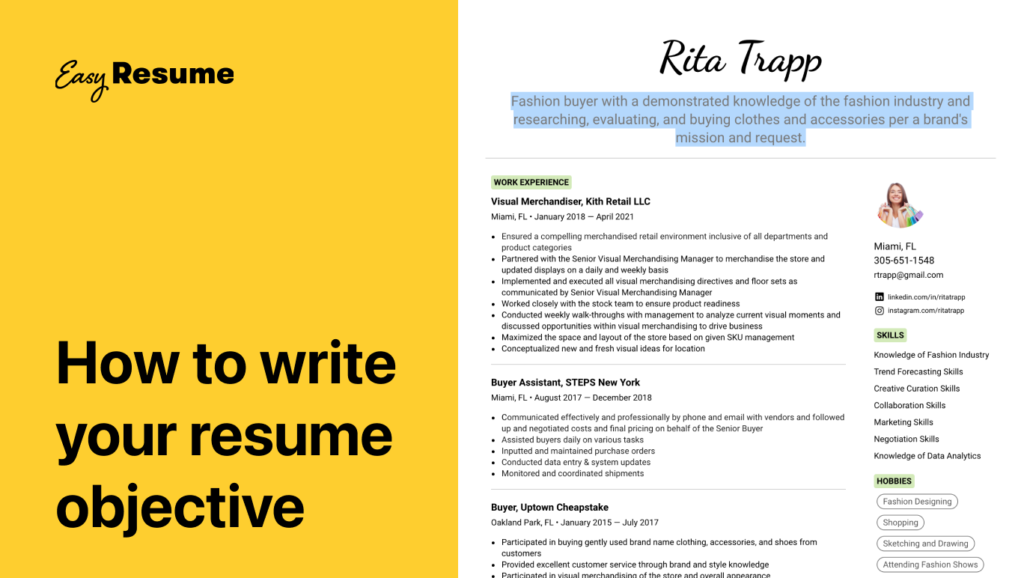 resume goal statements key examples to stand out