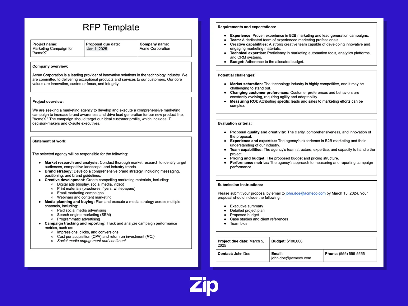 rfp examples to enhance your proposal strategy