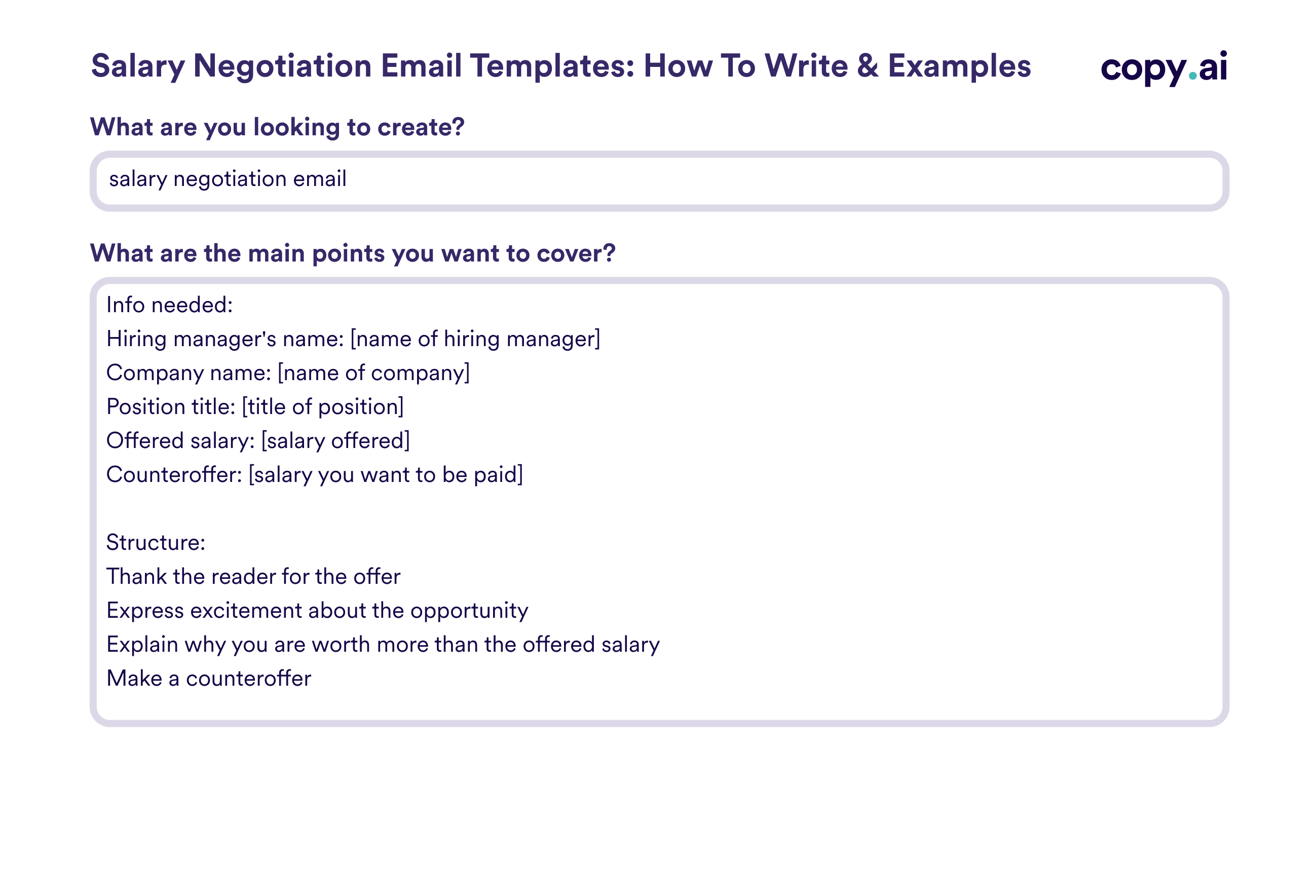 salary negotiation email examples you can use