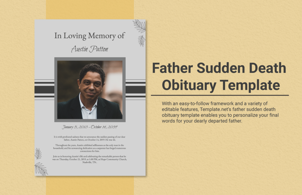sample obituaries for father examples to honor him