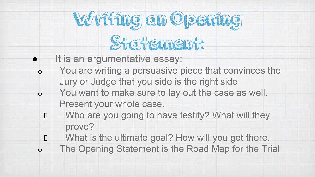 sample opening statement prosecution examples