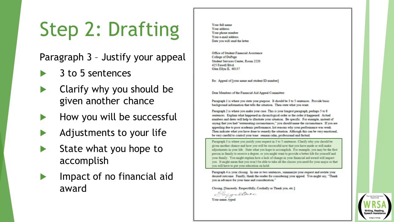 sap appeal letter examples for success