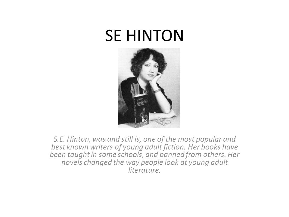 se hintons impact on young adult literature explained