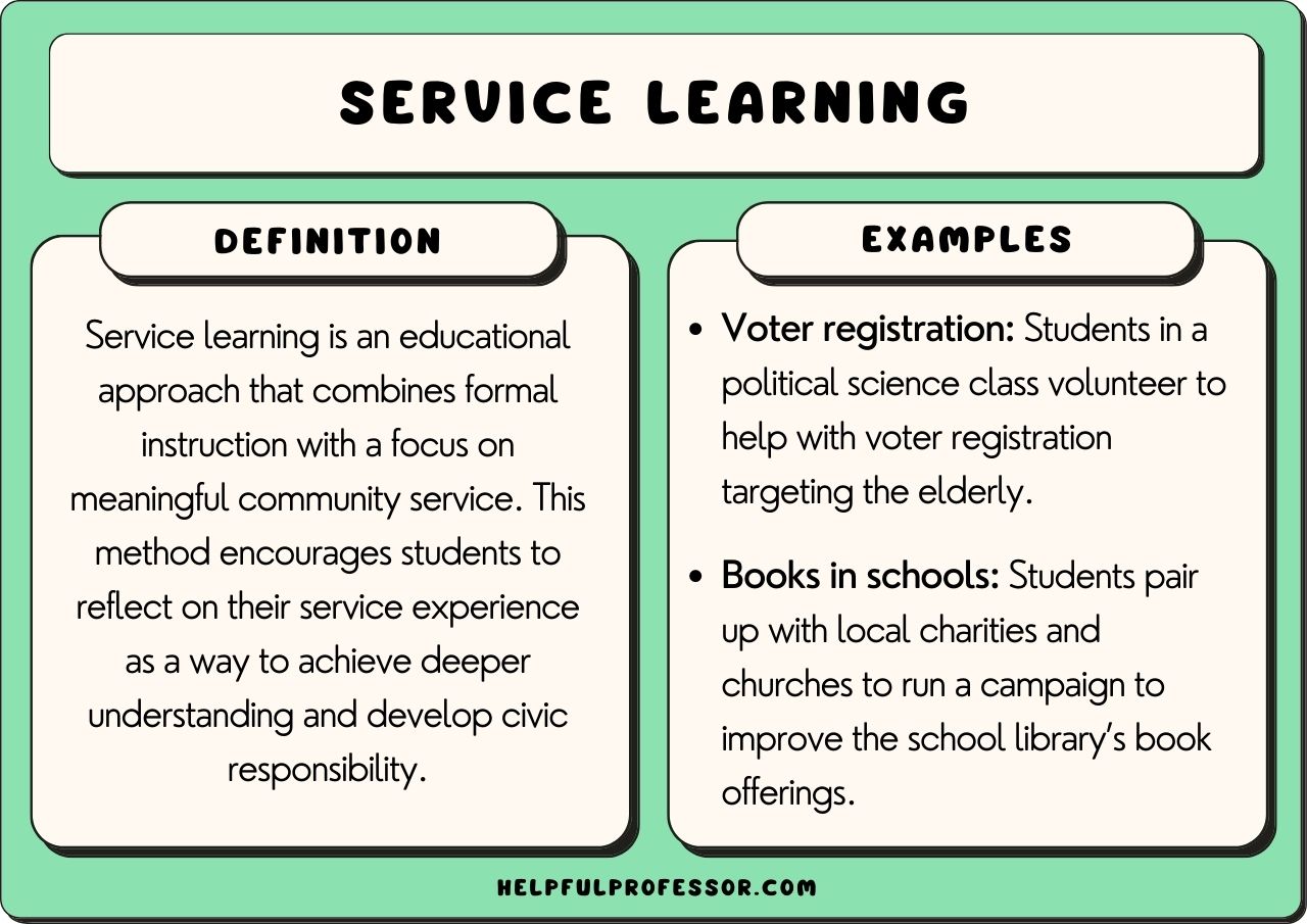 service learning examples for students and communities