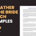 shy father of the bride speech examples to use