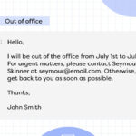 simple out of office message examples for professionals