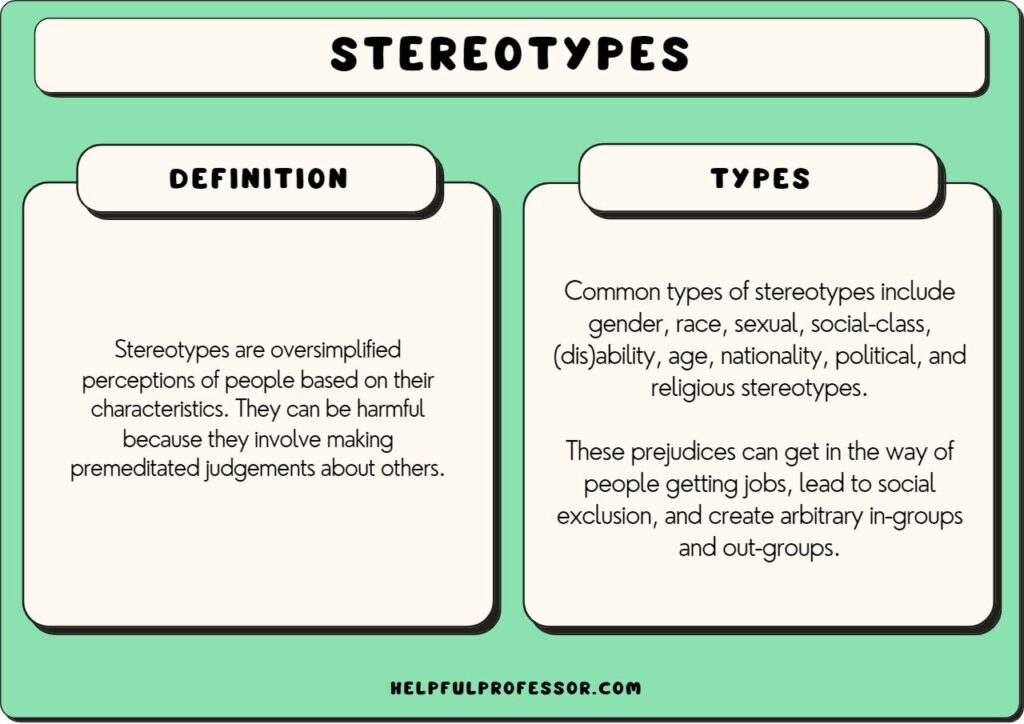 stereotype examples in literature key tropes explored