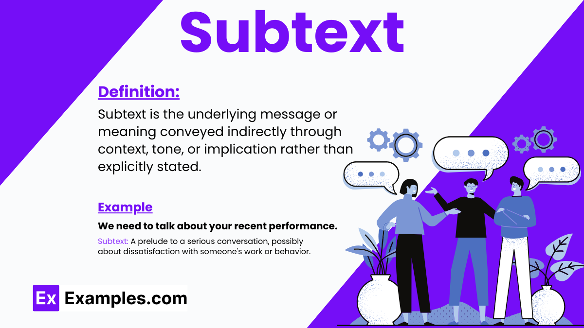 subtext definition through key examples