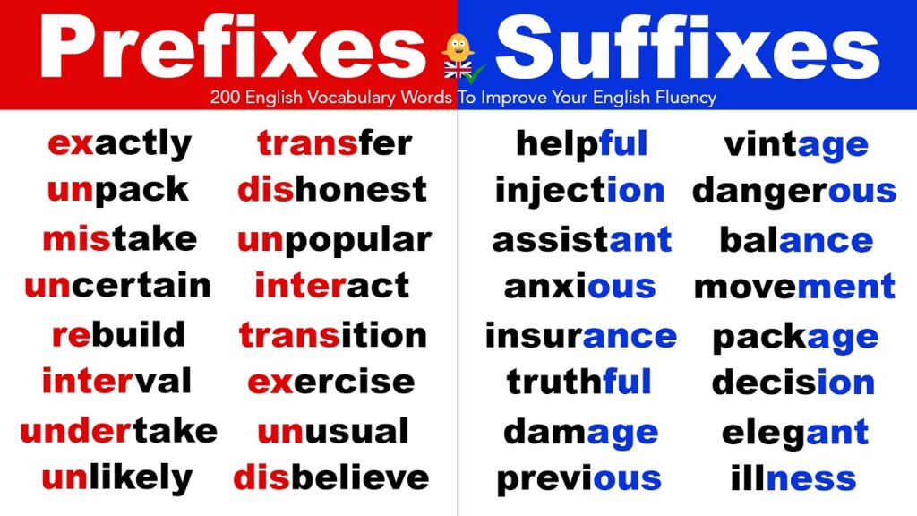 suffix examples to enhance your vocabulary