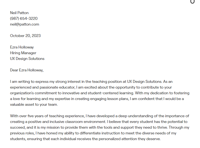 teacher of the year application examples to inspire you