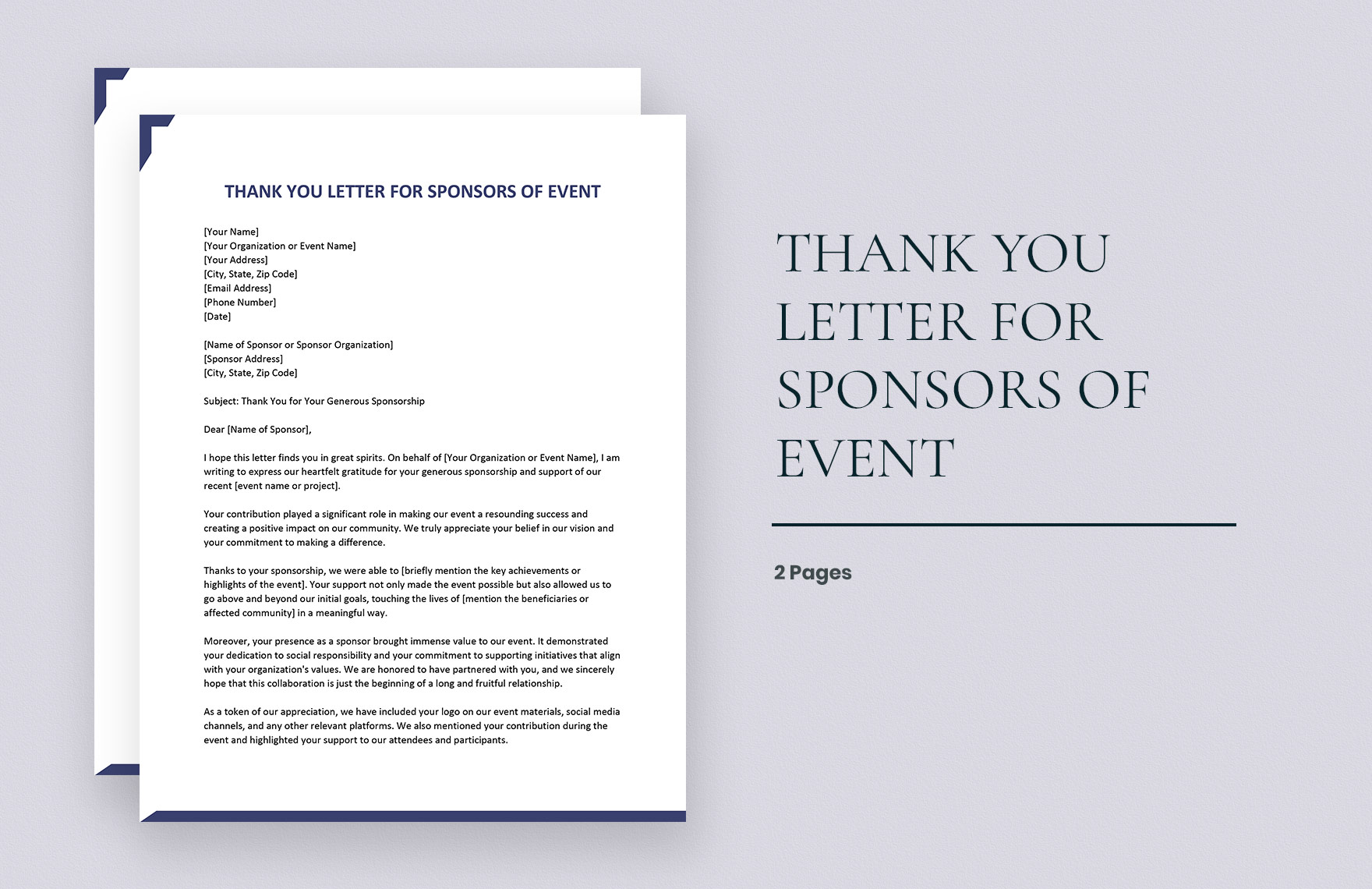 thank you letter examples for every occasion