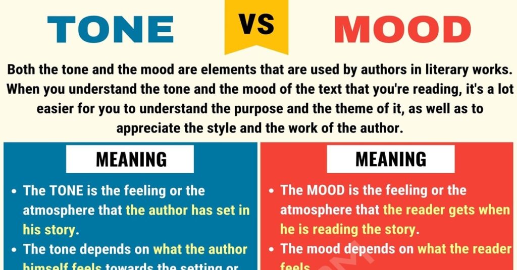 tone vs mood key examples explained