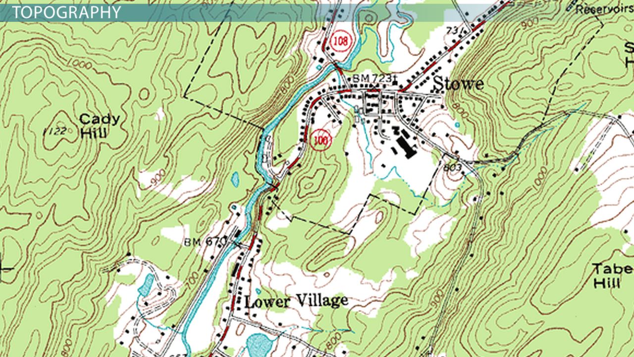 topographic map examples for navigation and study