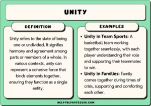 Unity Definition Through Real-Life Examples