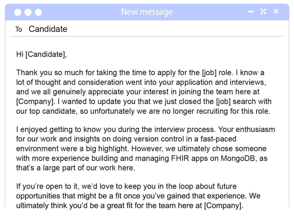 unsuccessful interview feedback examples to learn from