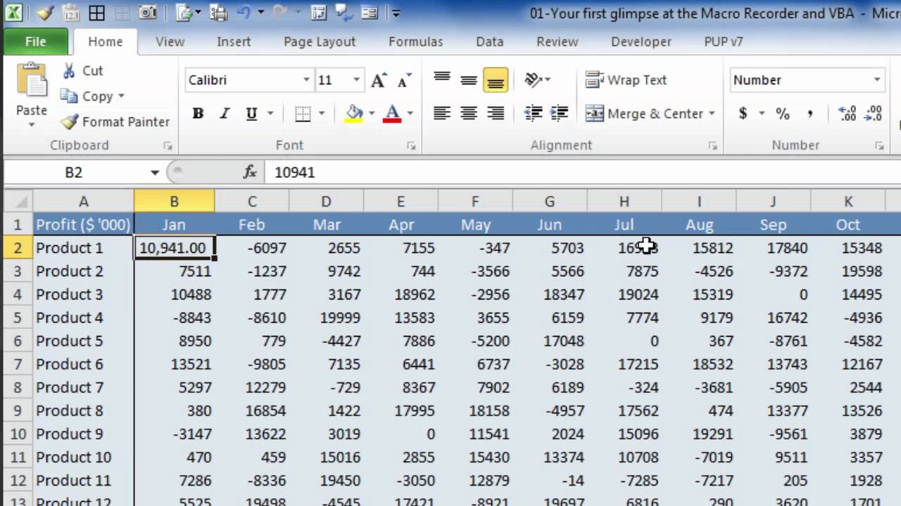 use of macros in excel with examples