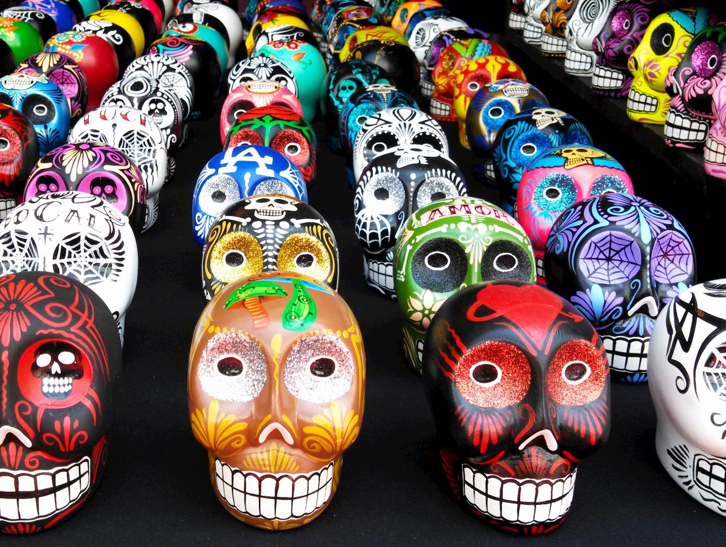 vibrant sugar skull examples to celebrate dia de los muertos