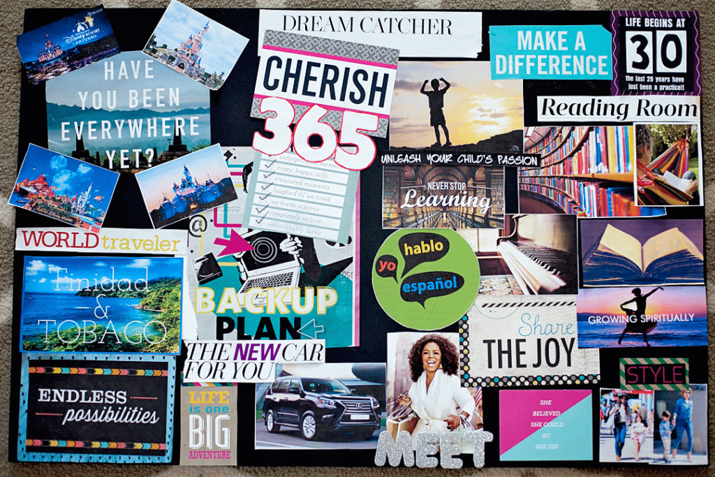 vision board ideas for achieving your dreams