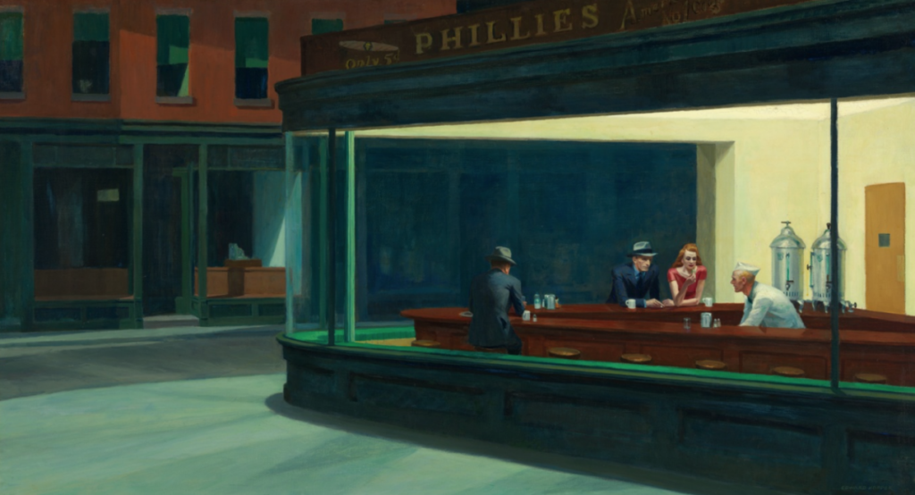 visual analysis essay example edward hoppers nighthawks