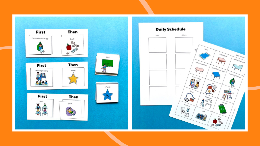visual schedule examples for daily organization