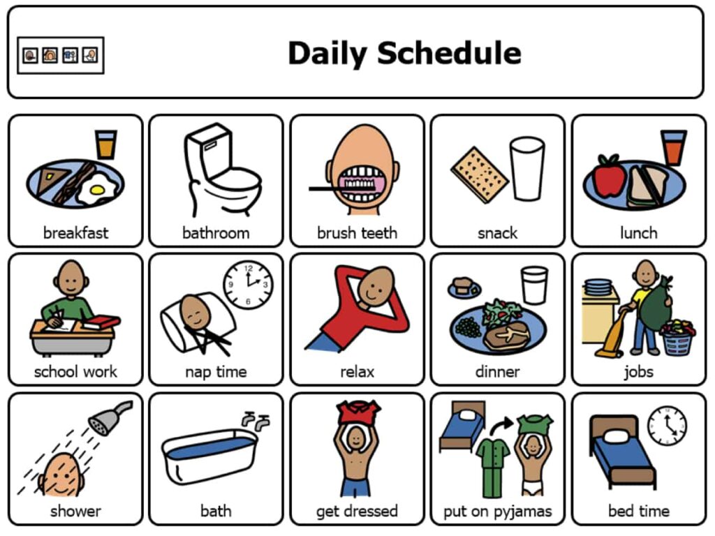 visual support for students with autism examples