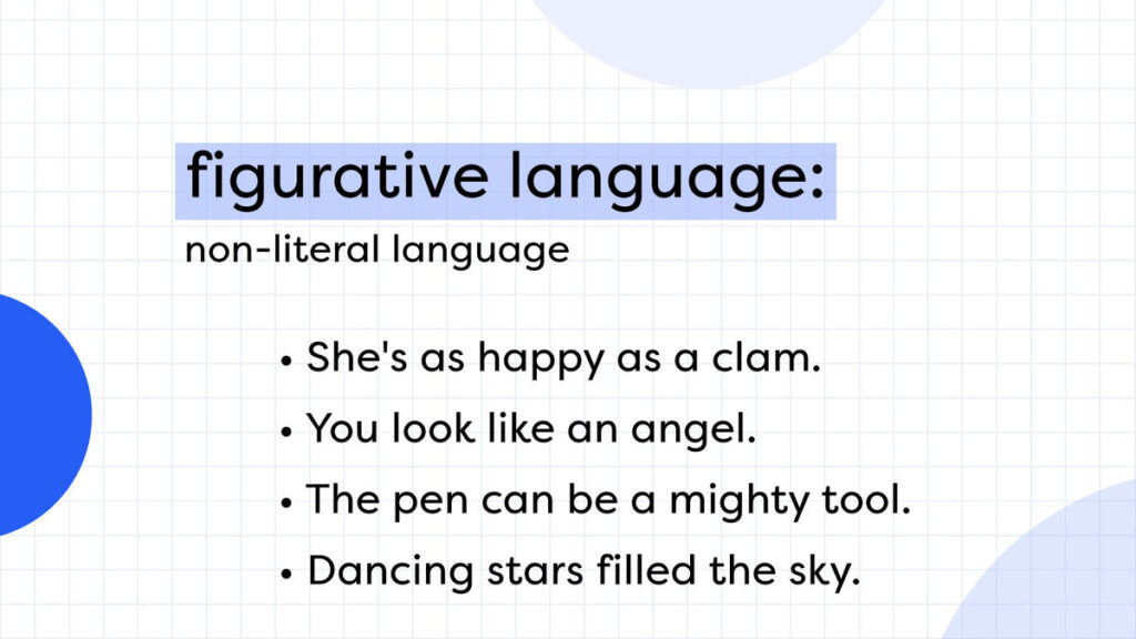vivid examples of language beyond its literal meaning
