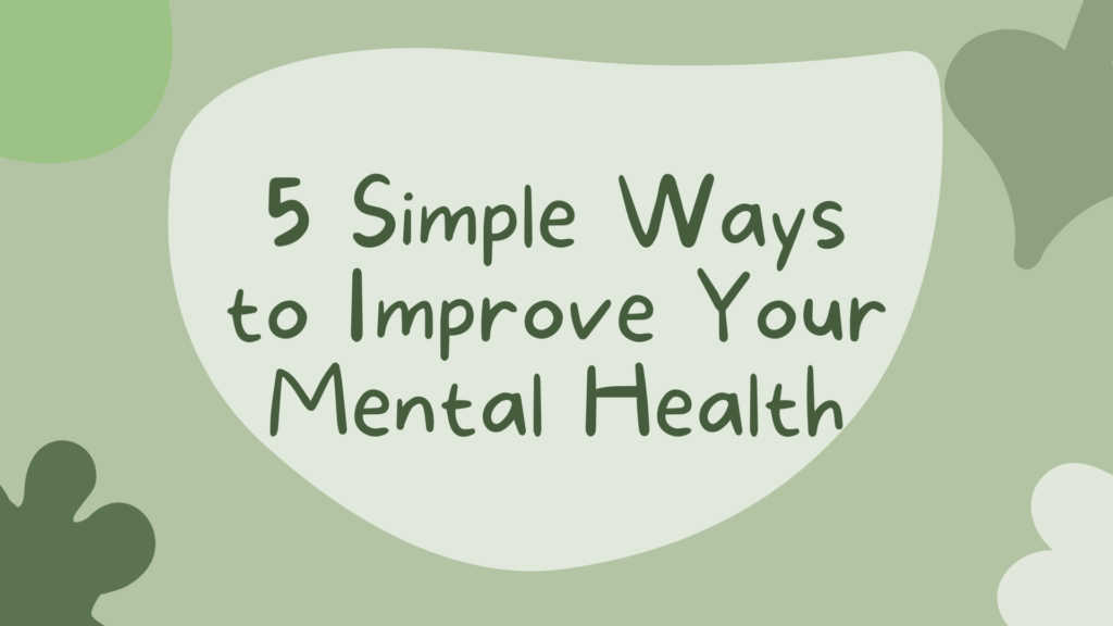 ways to improve mental health every day