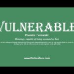 ways to use vulnerable in a sentence