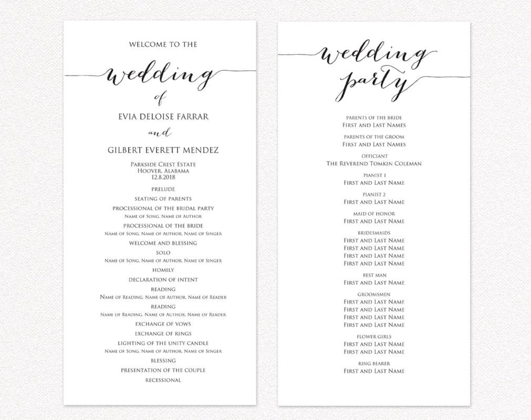 wedding ceremony outline examples for your big day