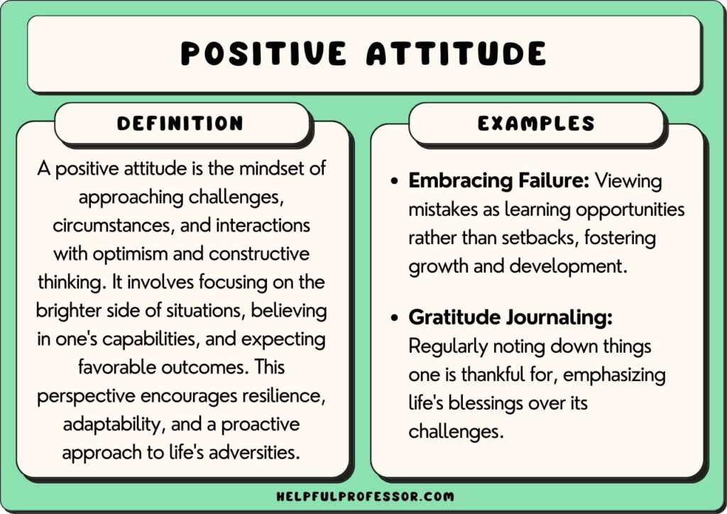 what are examples of a positive approach key insights here