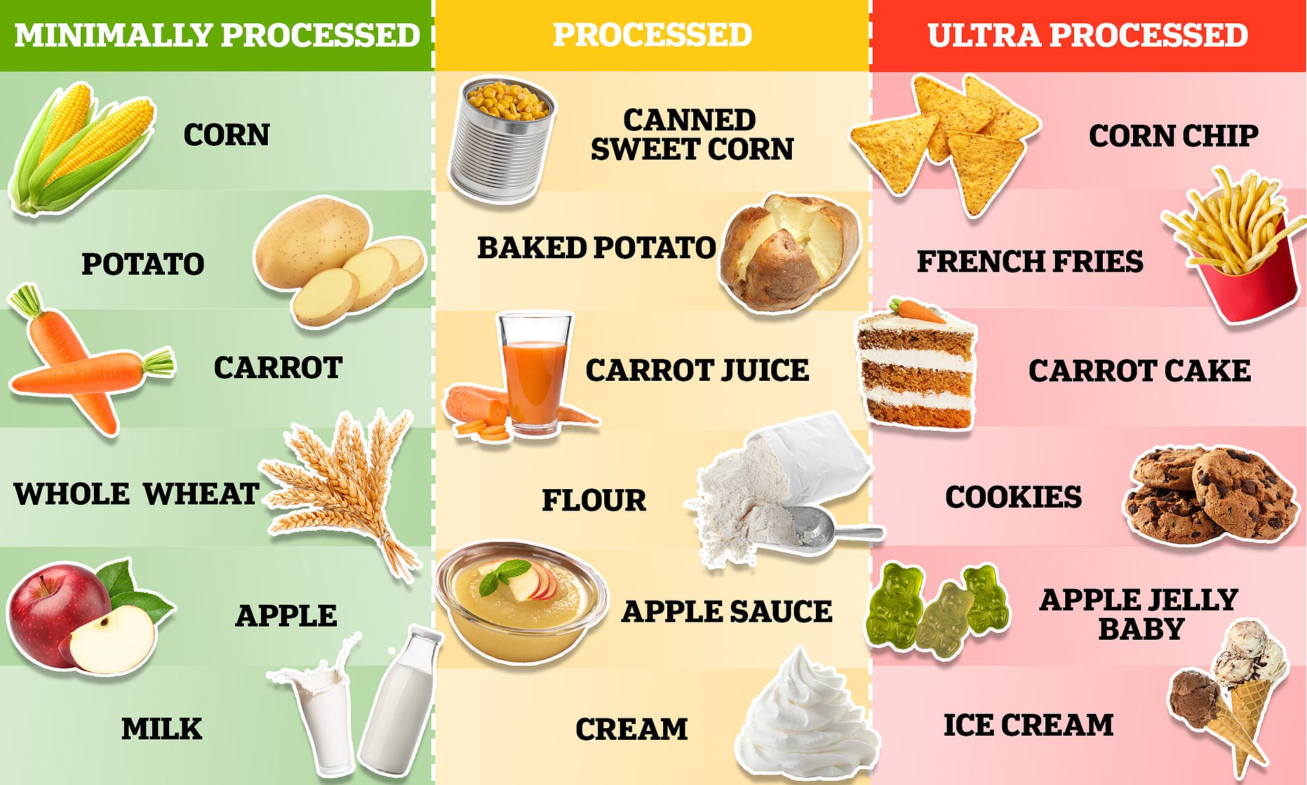what are processed foods key examples explained