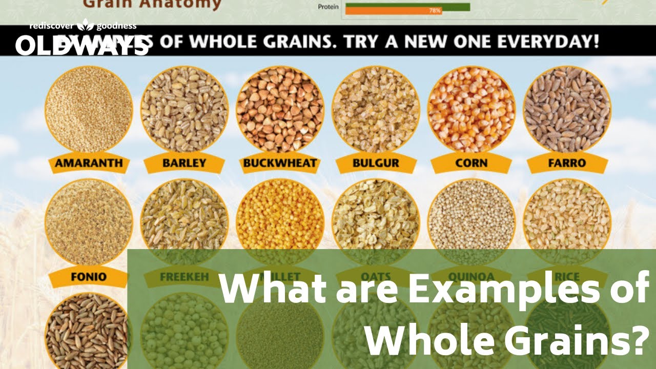 what are whole grains top examples and their benefits
