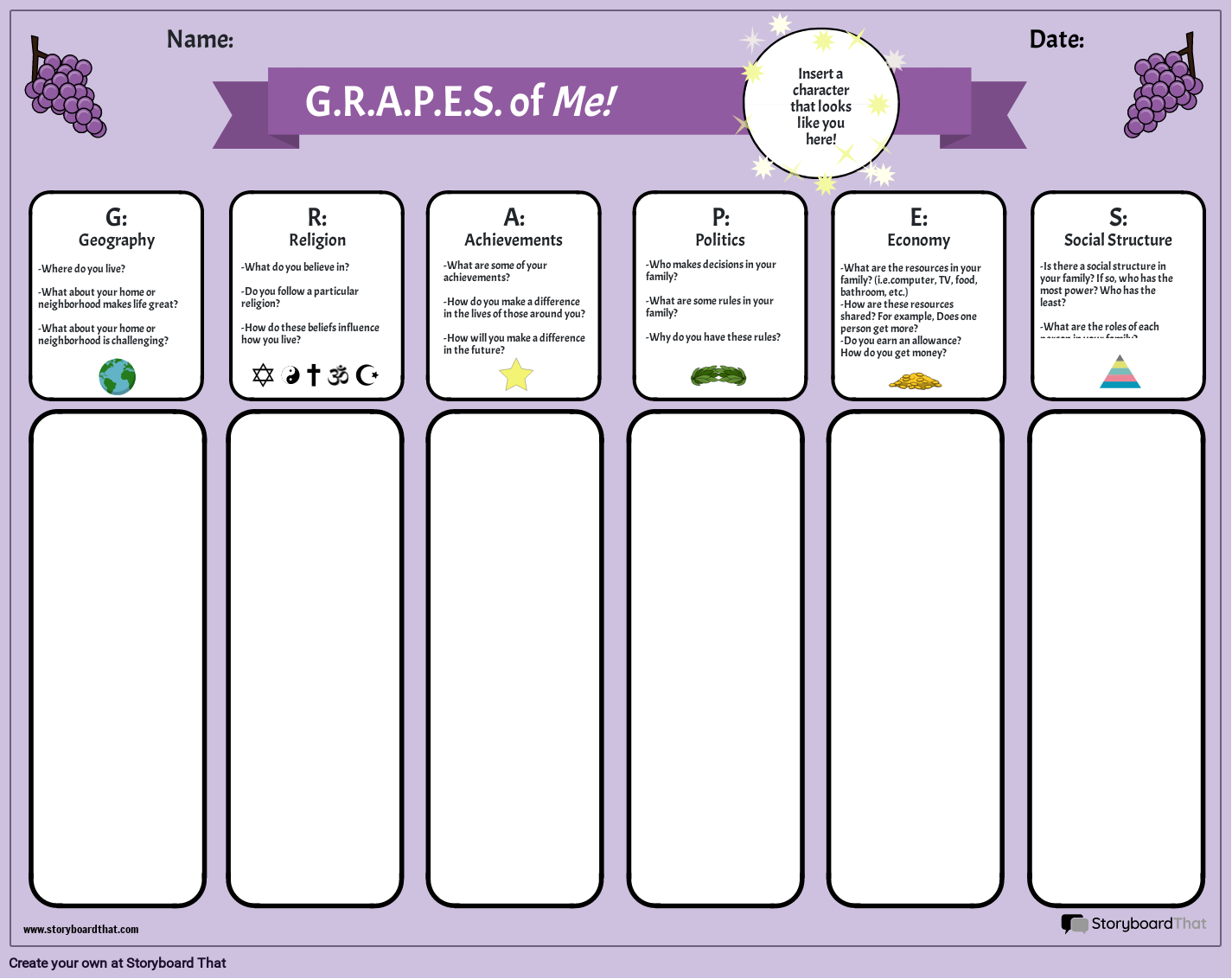 what does grapes stand for key examples