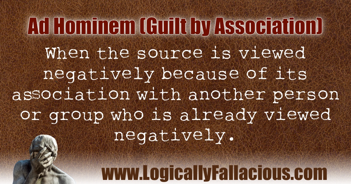 what does guilty by association mean examples